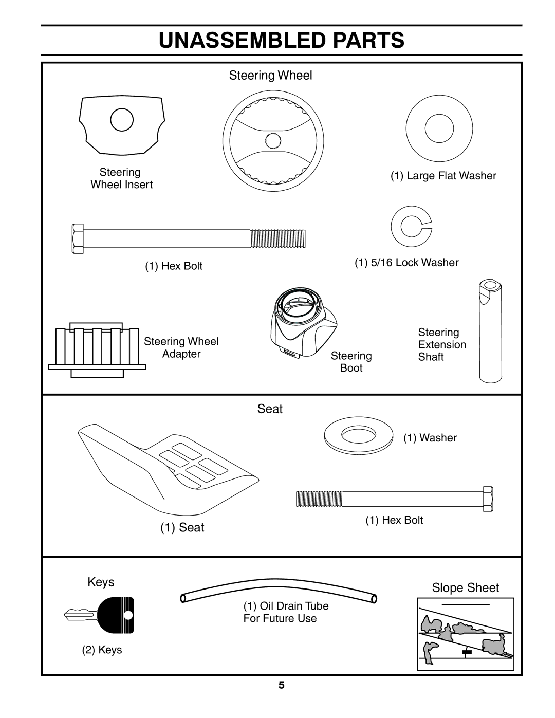 Poulan 418767, 96042006600, PB19546LTX manual Unassembled Parts 