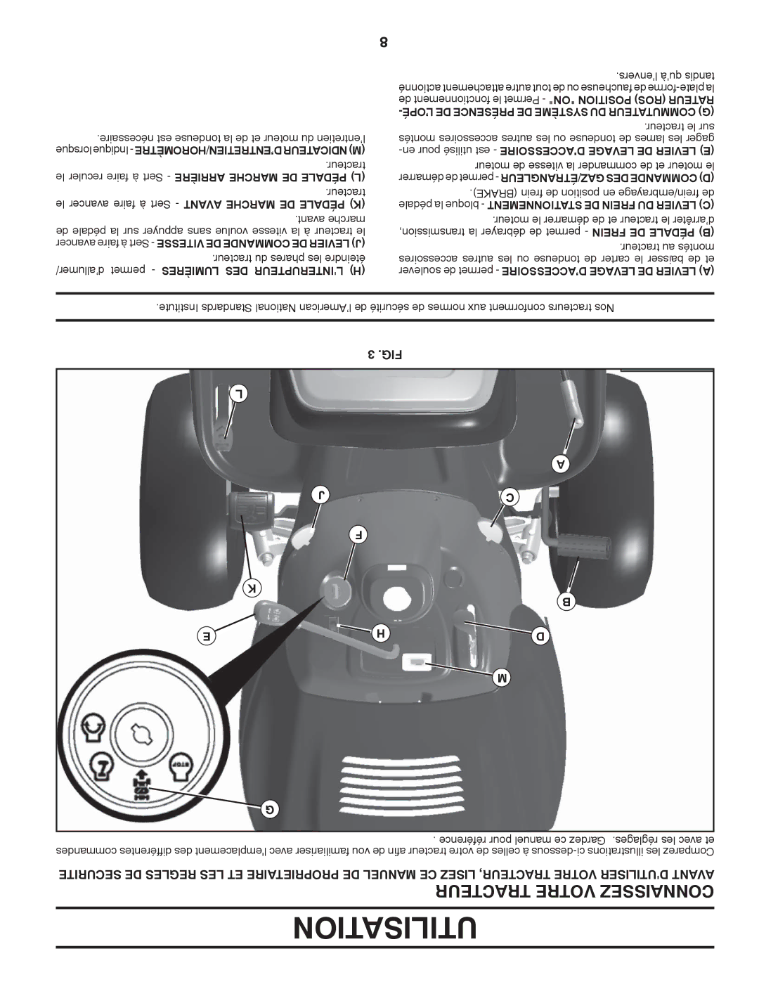 Poulan 418771, 96042006800, PB195H46YTX manual Utilisation 