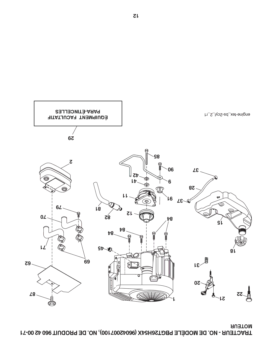 Poulan PBGT26H54X, 96042007100, 418794 manual R122cyl-bstex-engine 