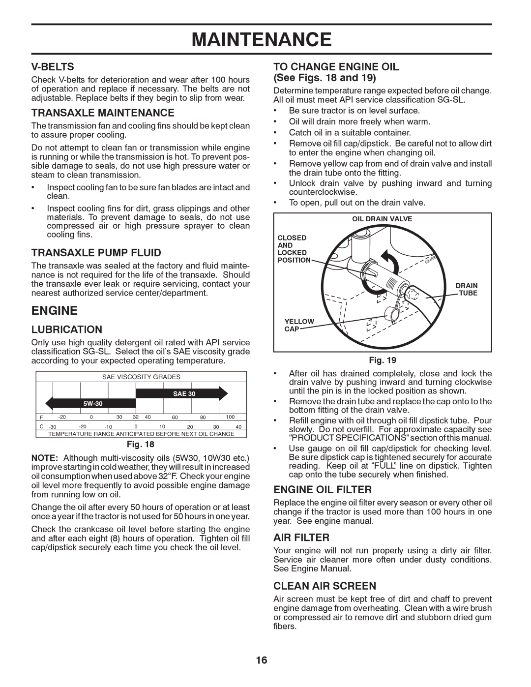 Poulan 96042007201, 427159 manual Engine 