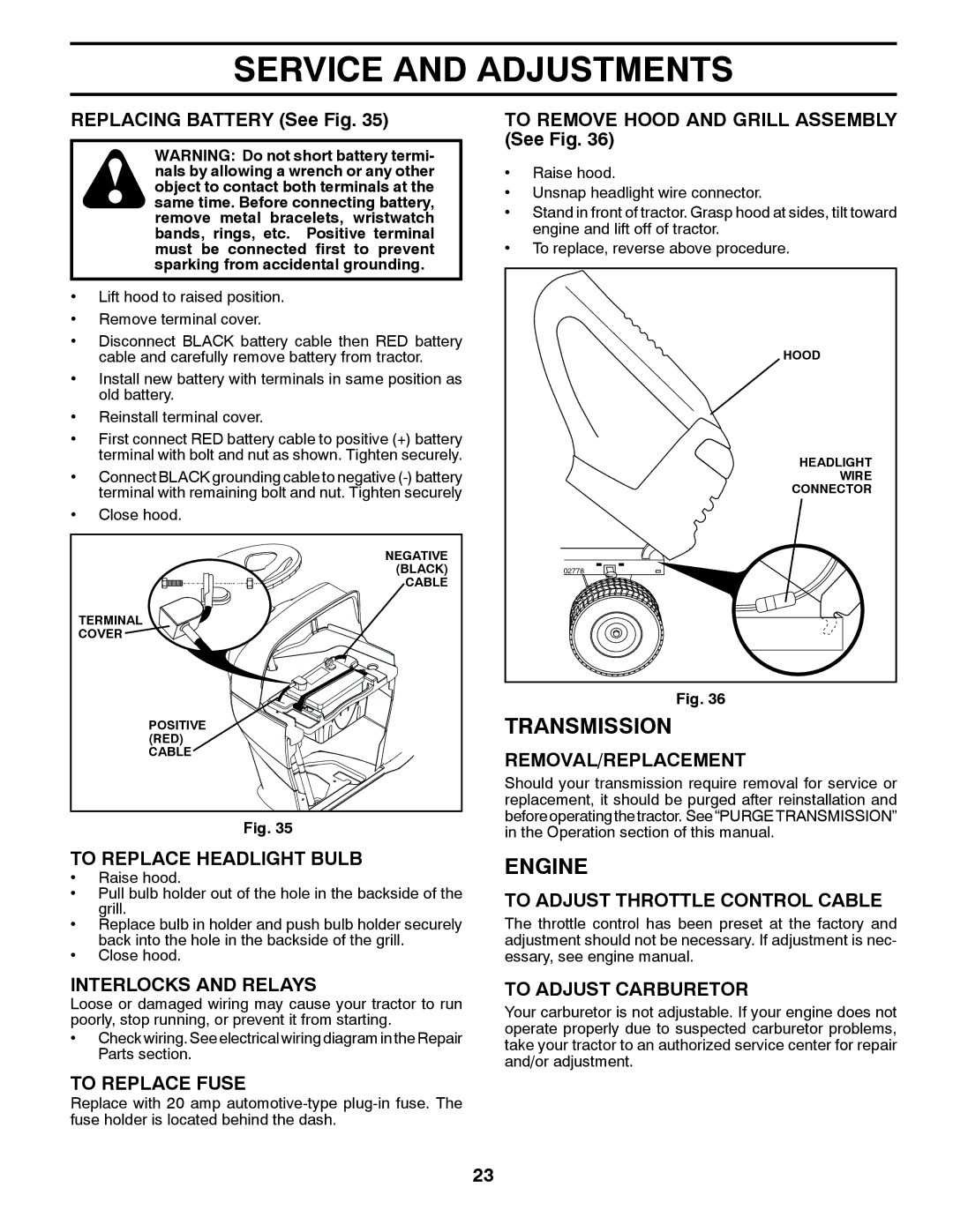 Poulan 430092, 96042010800 manual Transmission 