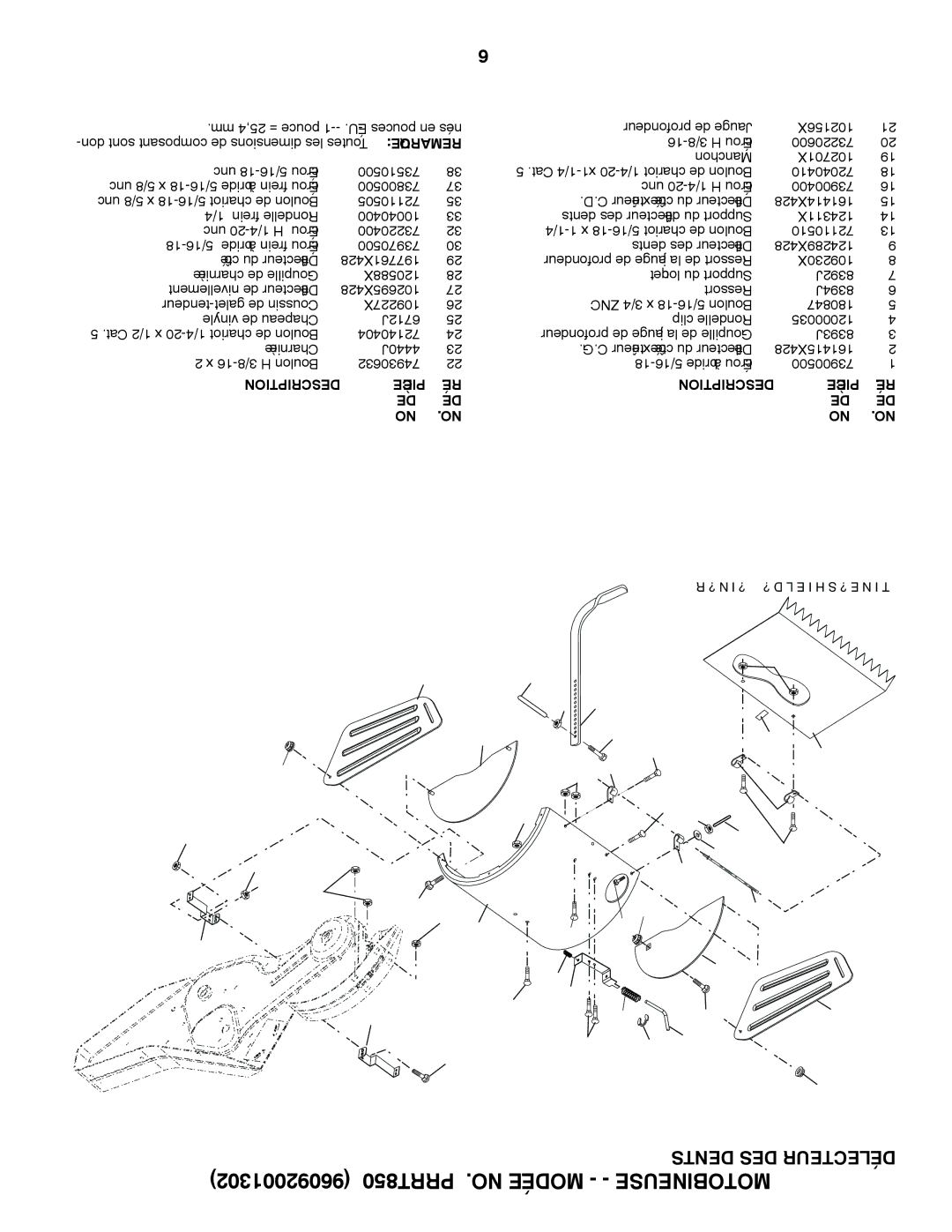 Poulan 96092001302 manual   