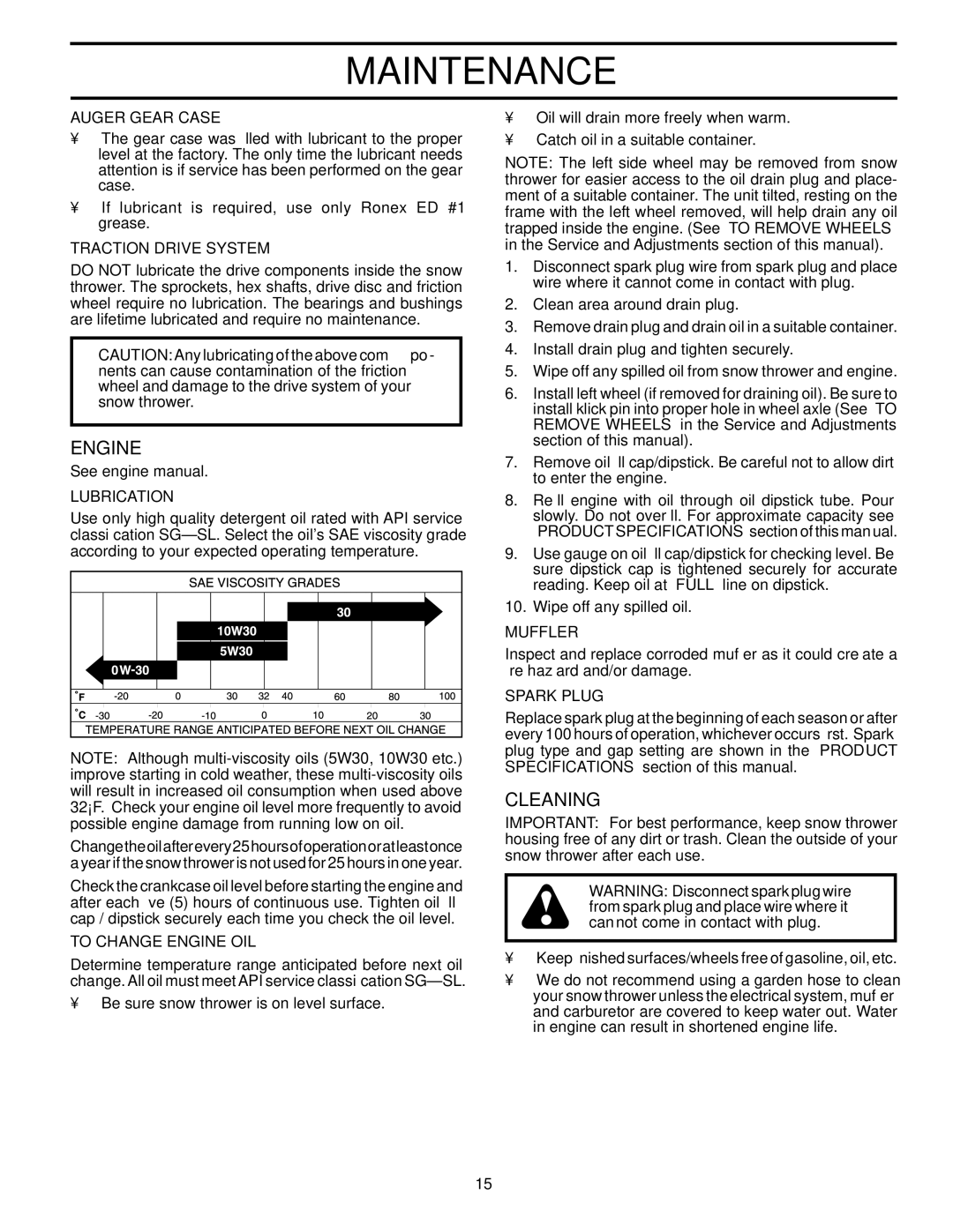 Poulan 199338, 96192000700 owner manual Engine, Cleaning 