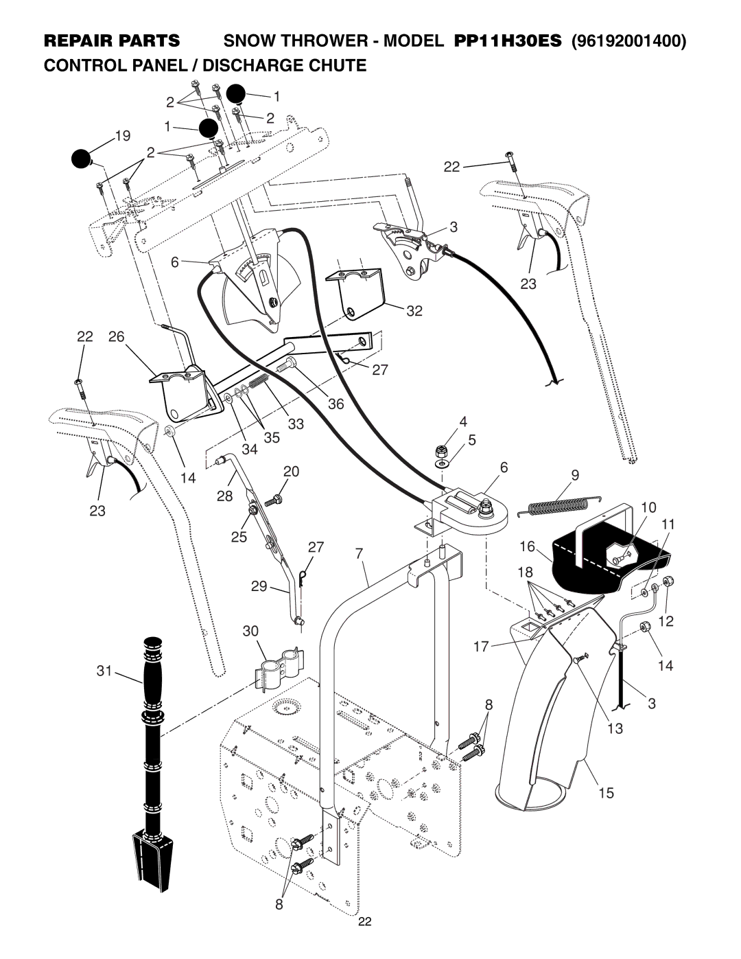 Poulan 96192001400, 406281 owner manual 