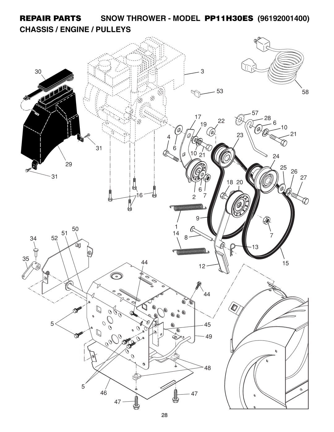 Poulan 96192001400, 406281 owner manual 