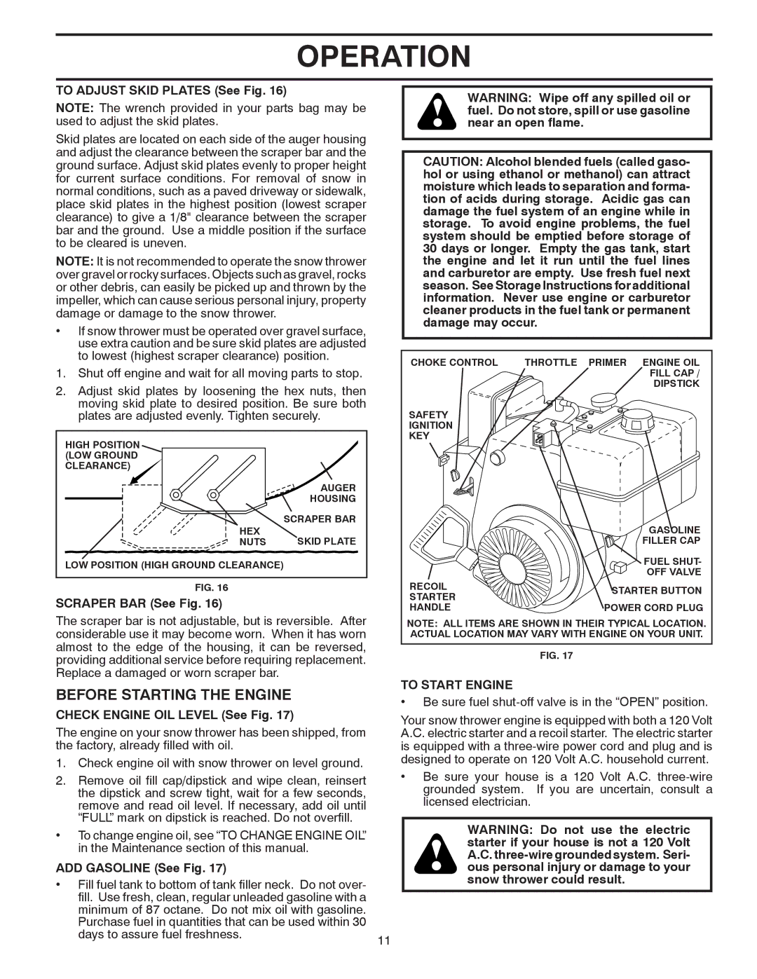 Poulan 421899, 96192001706 owner manual Before Starting the Engine, To Start Engine 