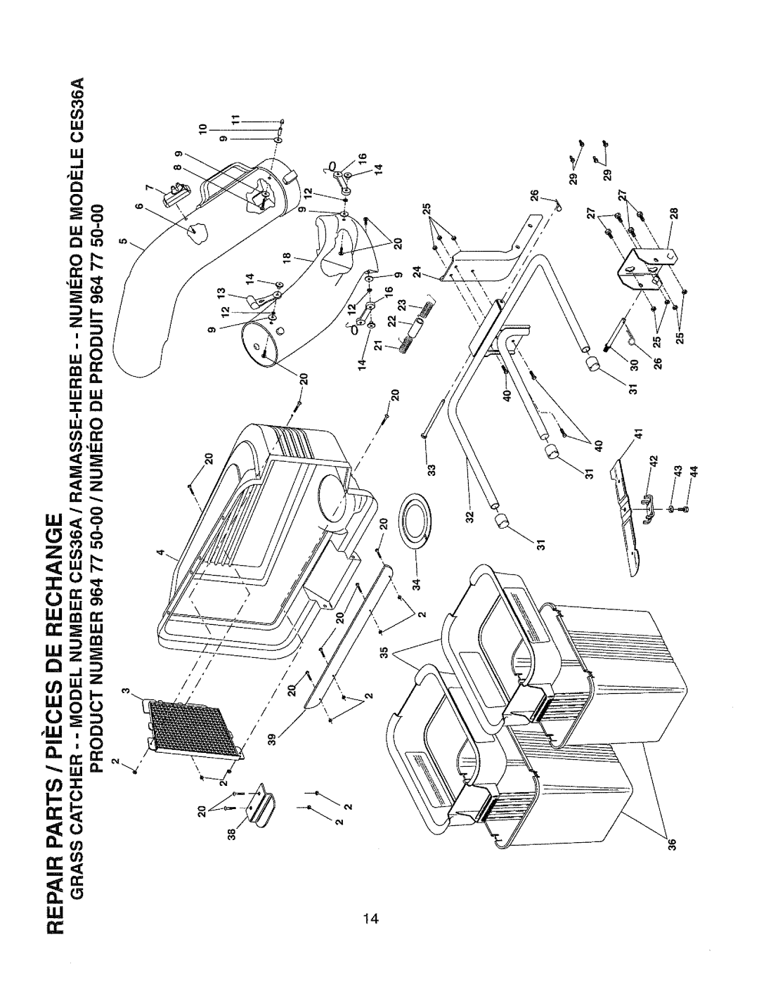 Poulan 532182124, 964 77 50-00, CES36A manual 