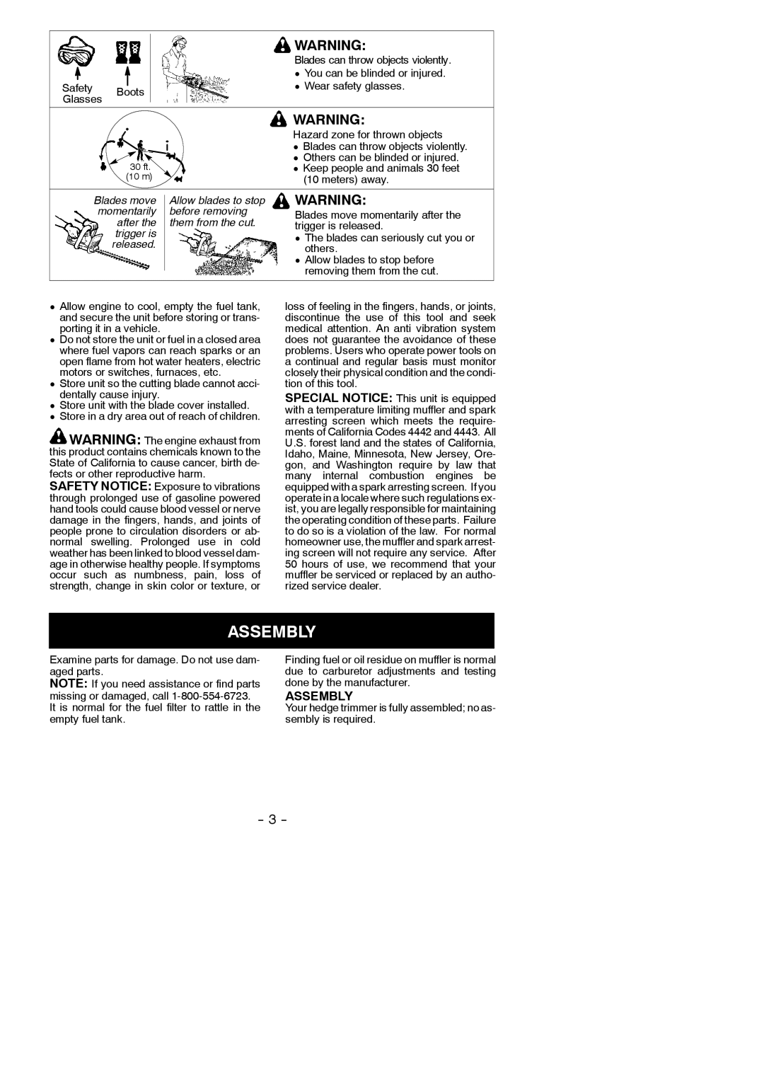 Poulan PP2822, 966513101 instruction manual Assembly 