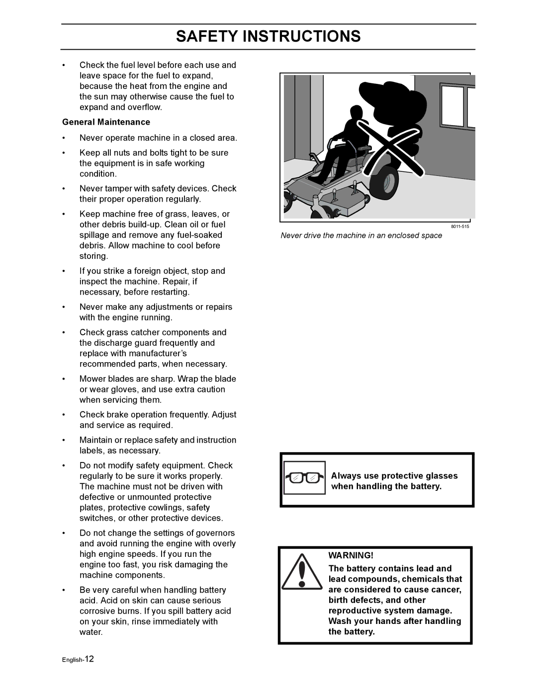 Poulan 968999302 manual General Maintenance 