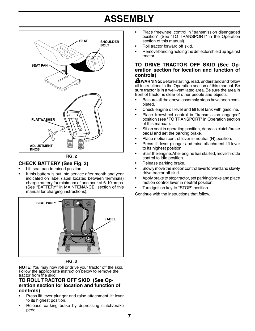 Poulan BB185H42YT manual Check Battery See Fig 