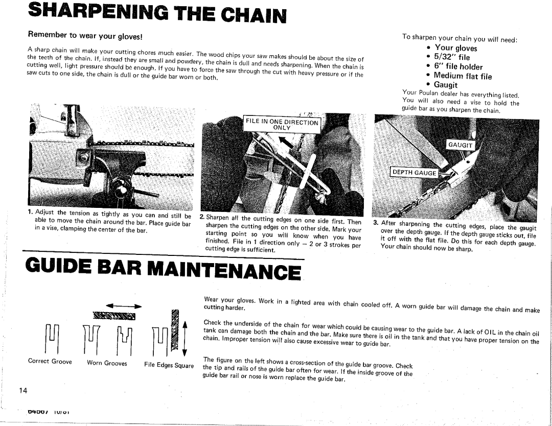 Poulan Chainsaw manual 