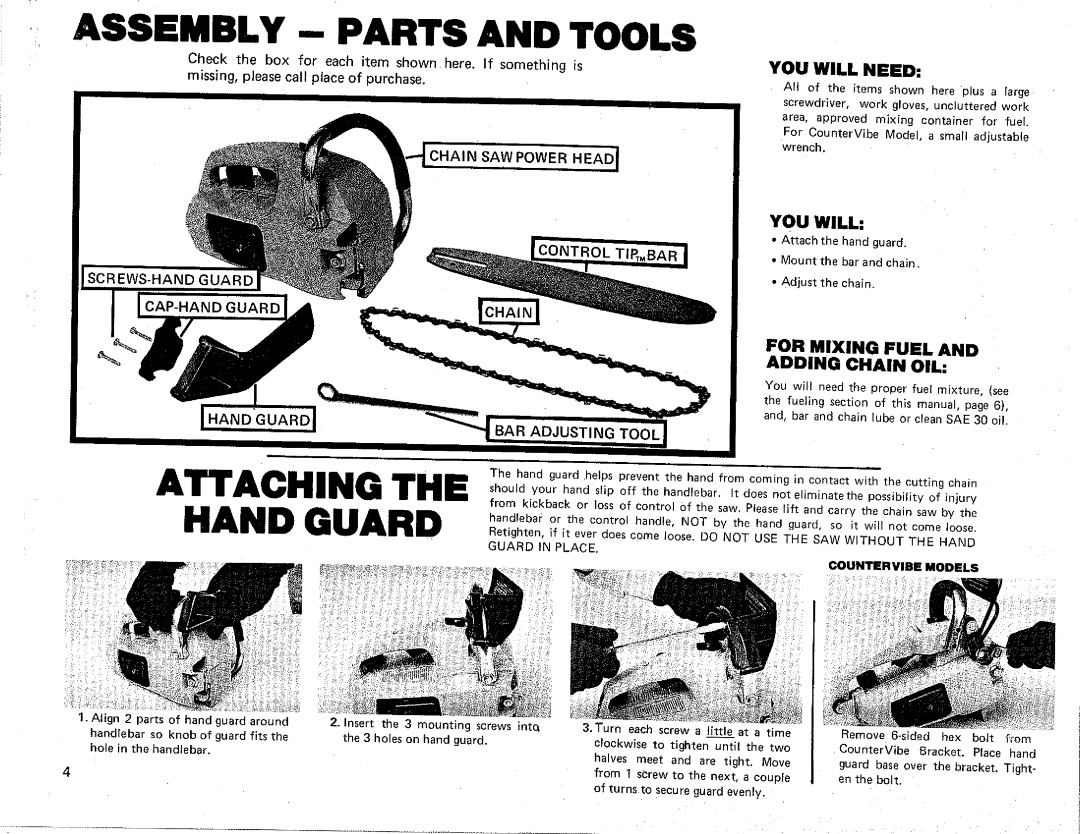 Poulan Chainsaw manual 