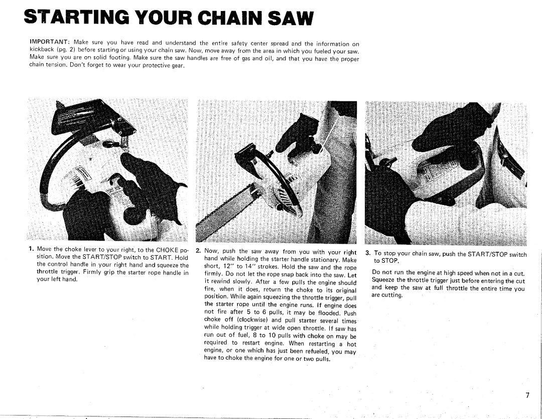 Poulan Chainsaw manual 