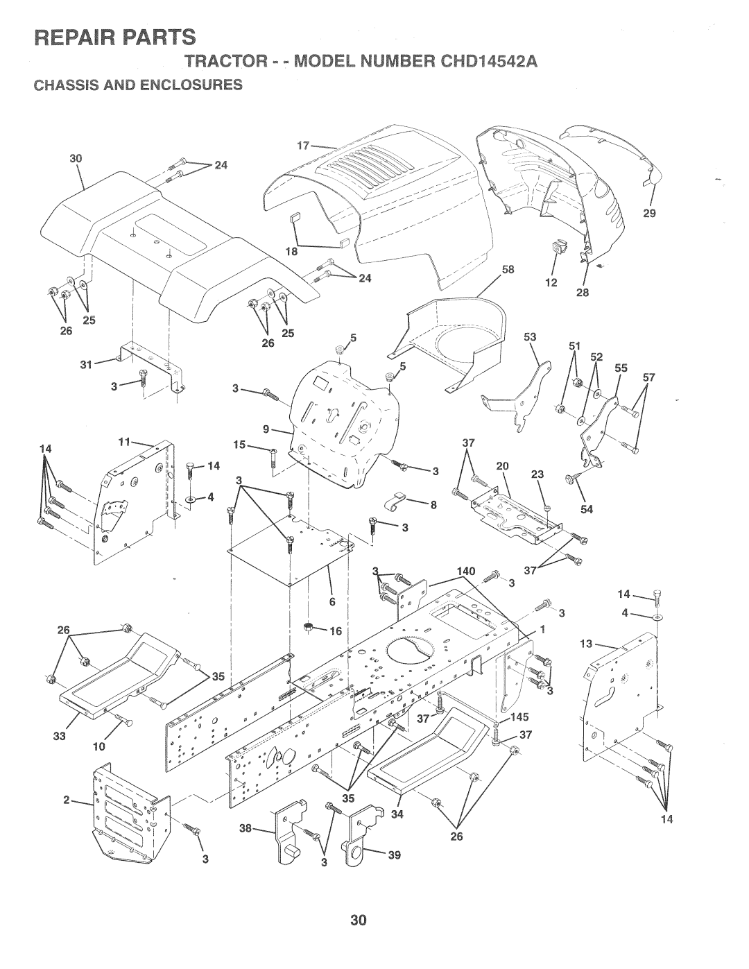 Poulan CHD14542A, 168301 manual 