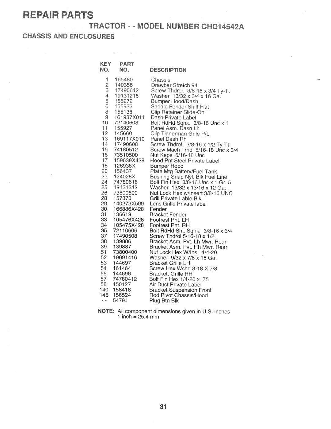 Poulan 168301, CHD14542A manual 