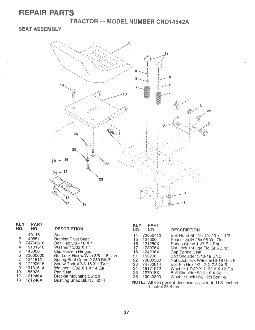 Poulan 168301, CHD14542A manual 