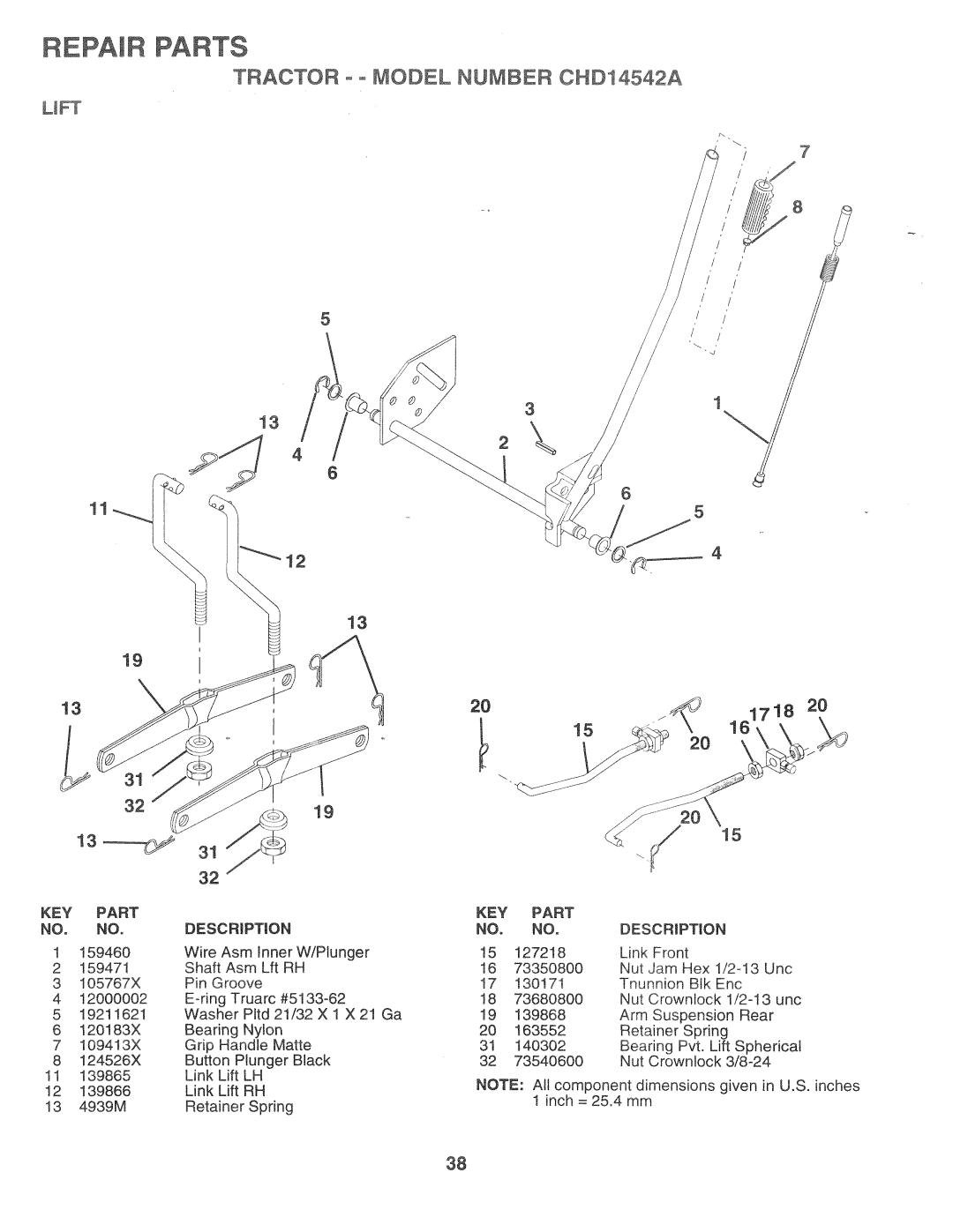 Poulan CHD14542A, 168301 manual 