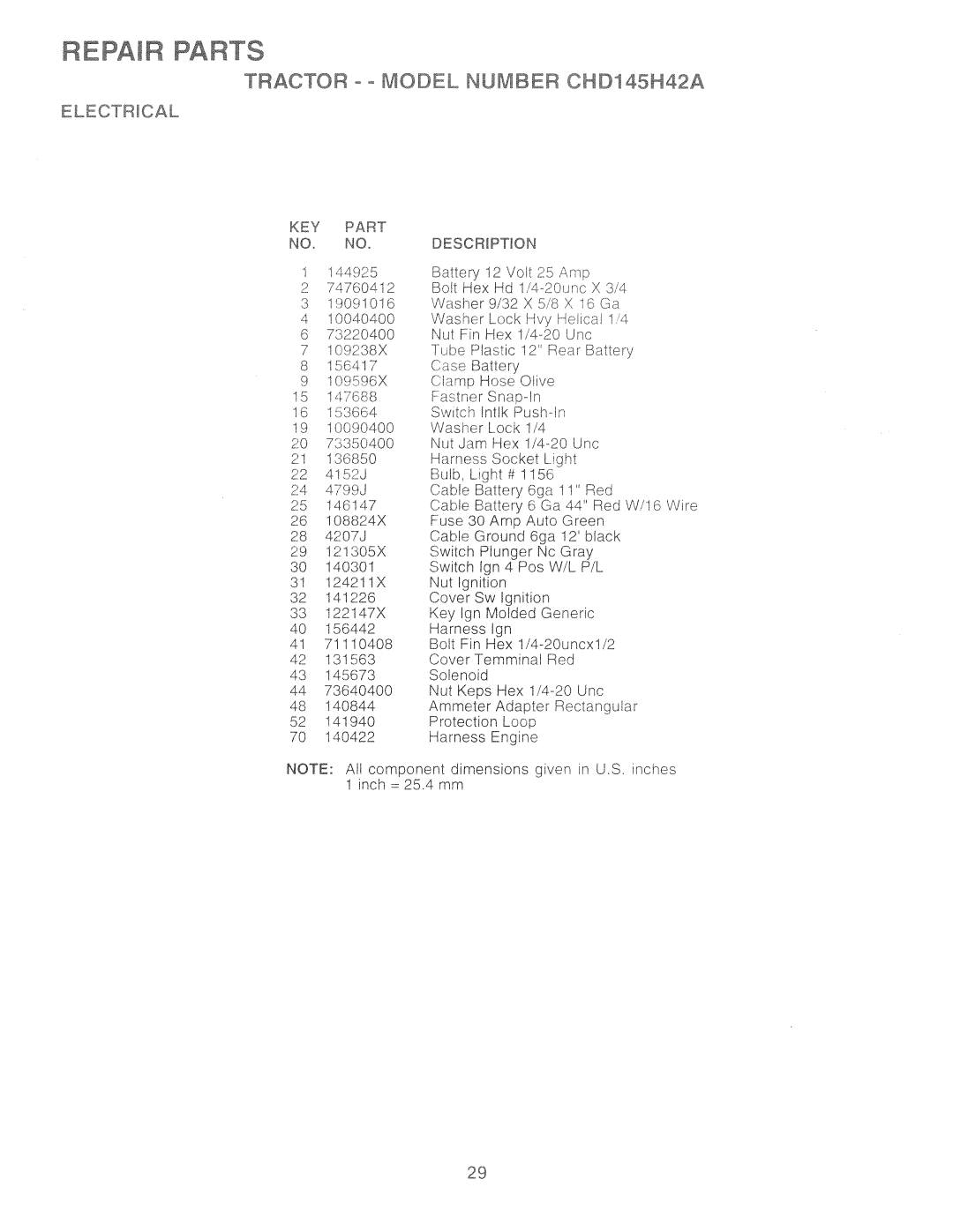 Poulan 157257, CHD145H42A manual 