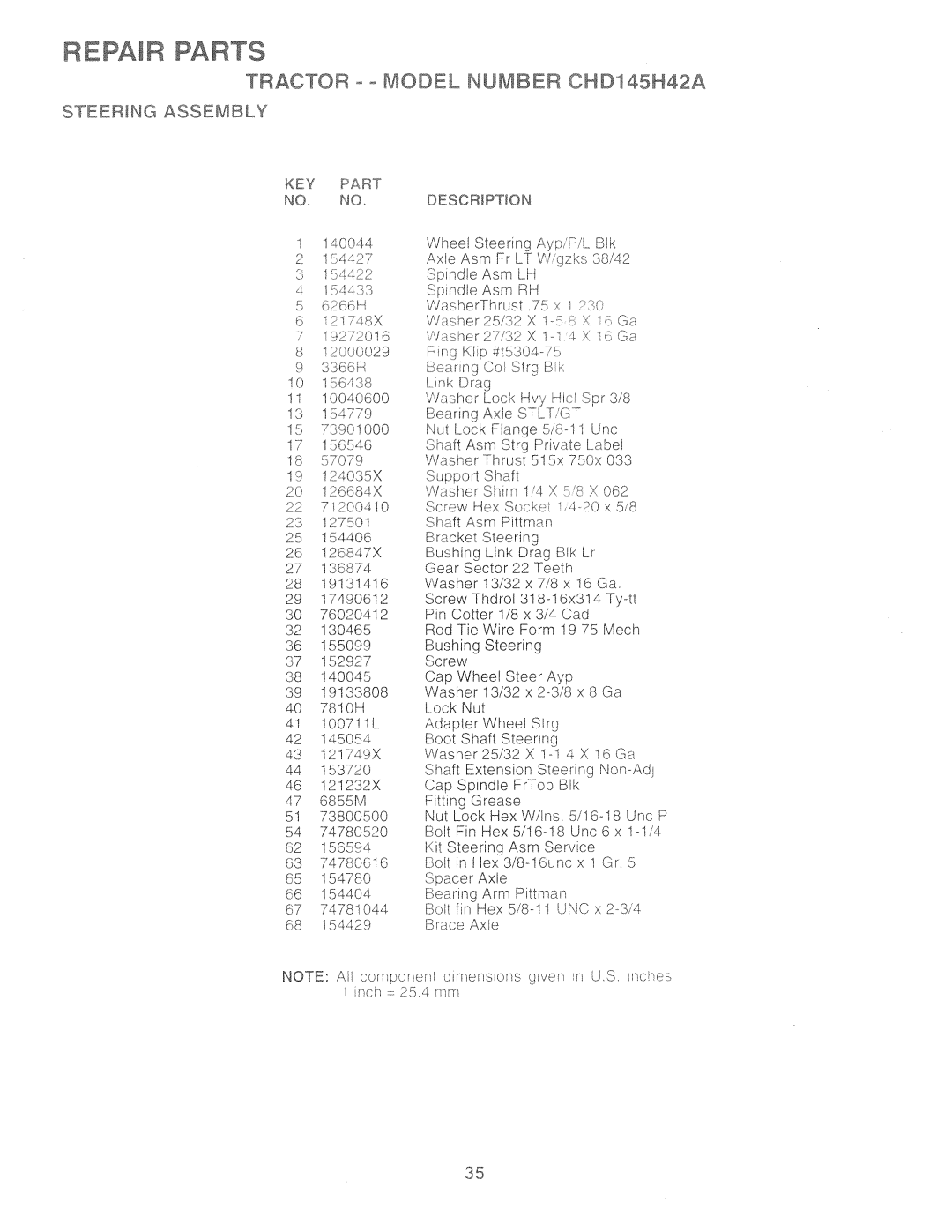 Poulan 157257, CHD145H42A manual 