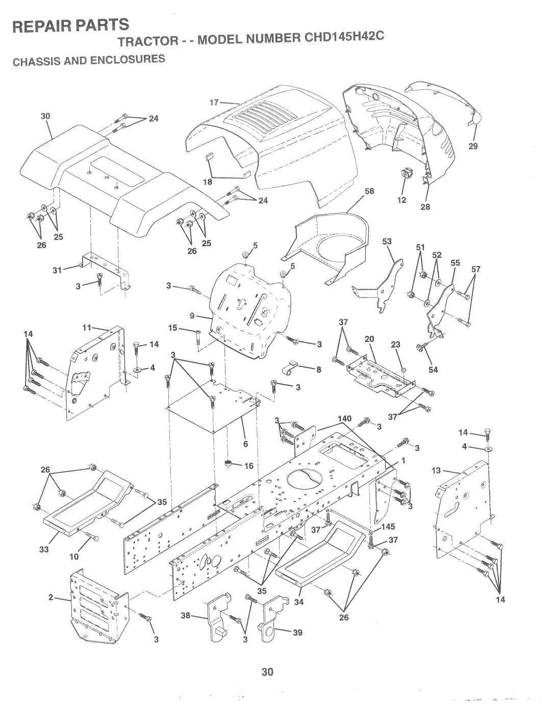 Poulan CHD145H42C, 163598 manual 