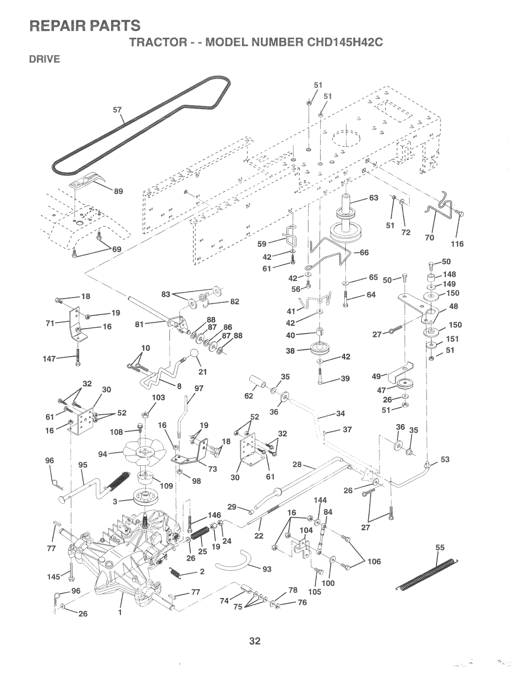 Poulan CHD145H42C, 163598 manual 