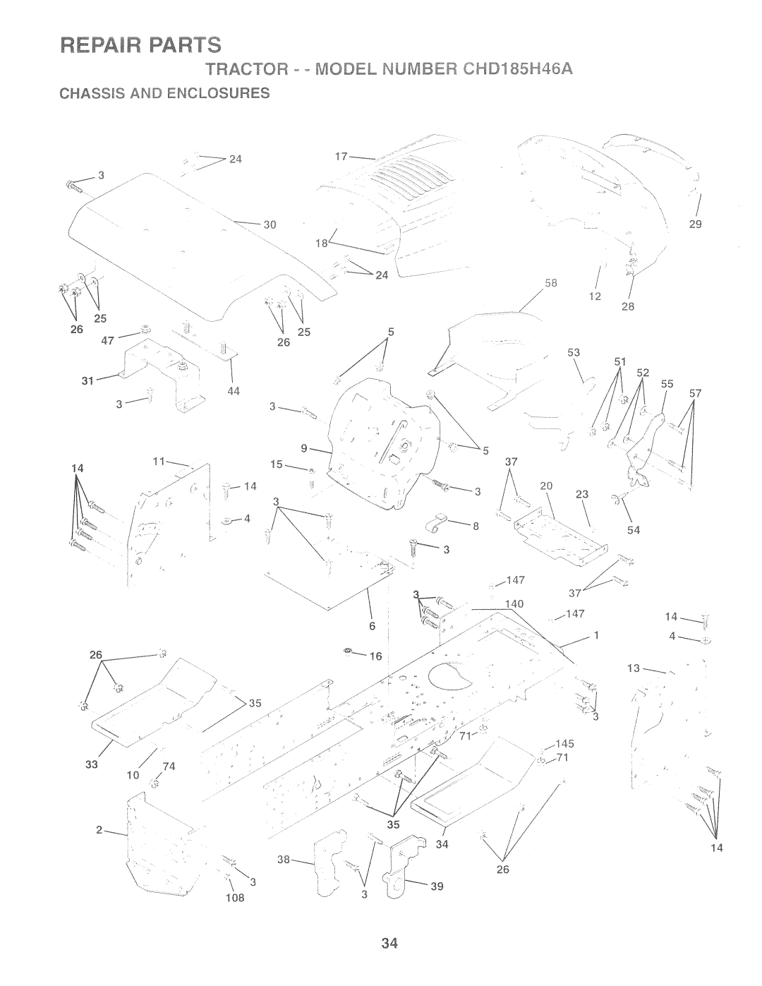 Poulan CHD185H46A, 159515 manual 