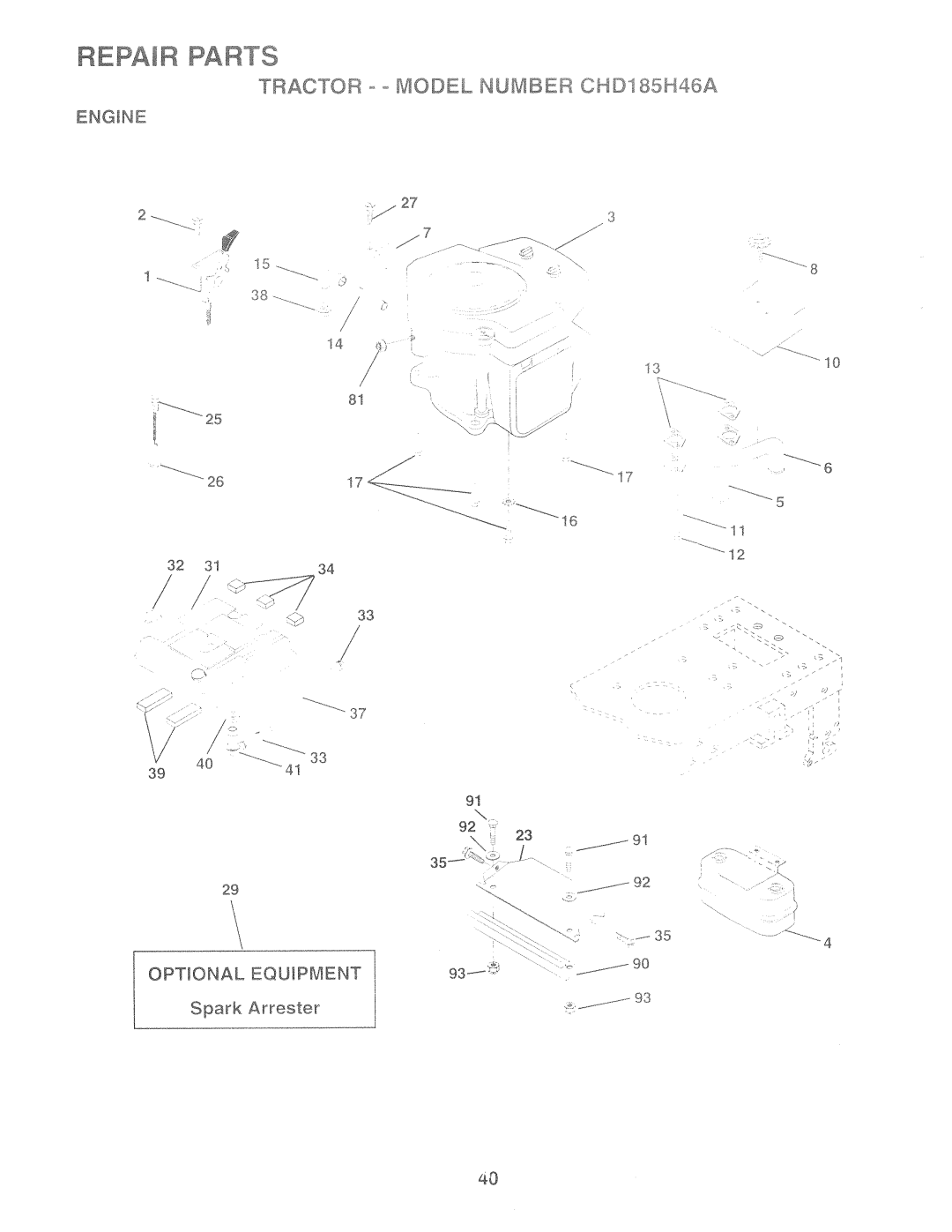 Poulan CHD185H46A, 159515 manual 