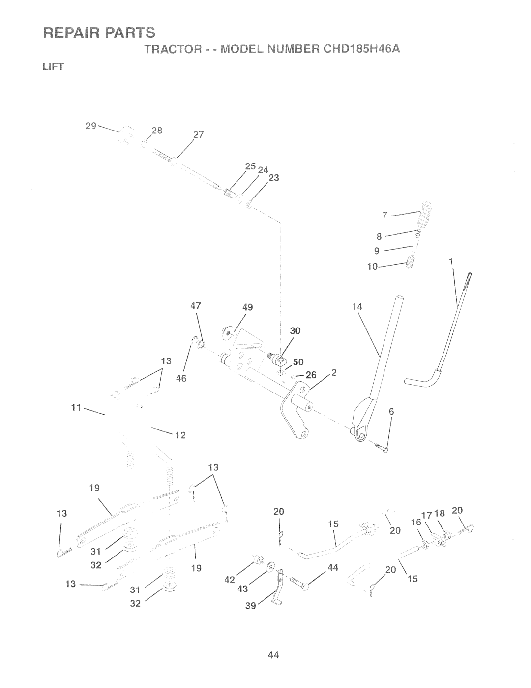 Poulan CHD185H46A, 159515 manual 