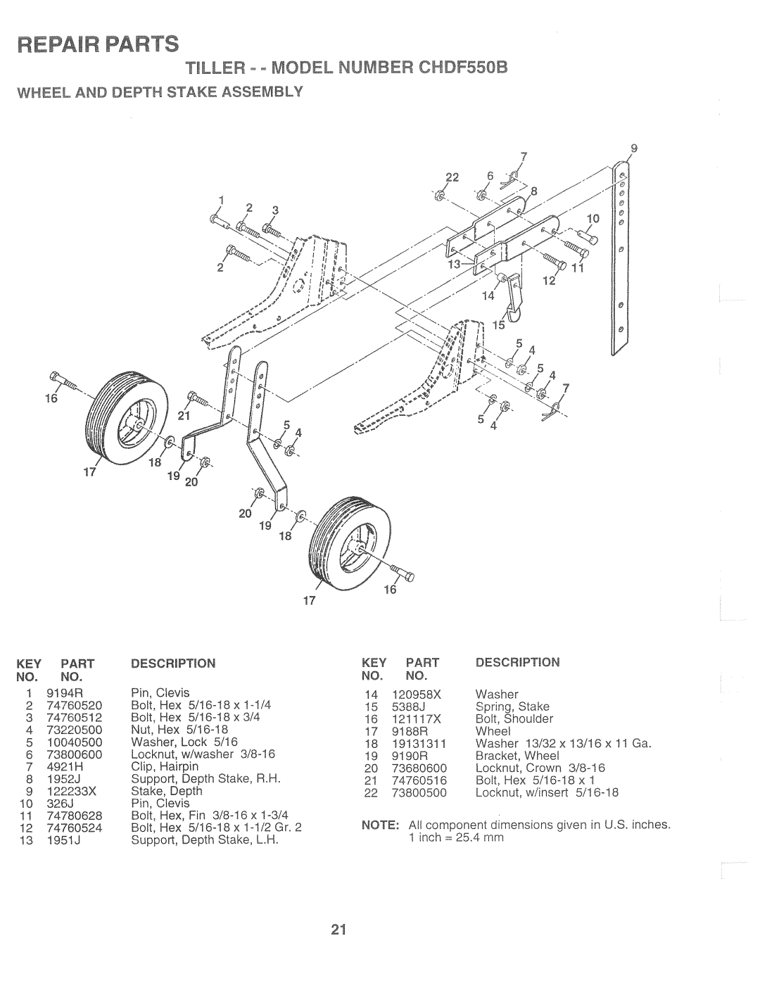 Poulan 161679, CHDF550B manual 