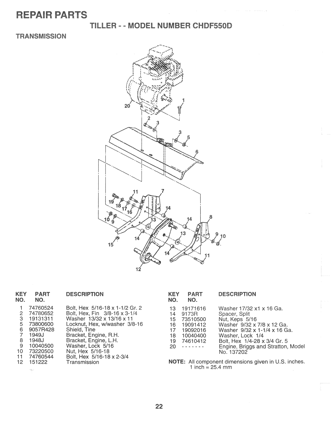 Poulan CHDF550D, 164784 manual 