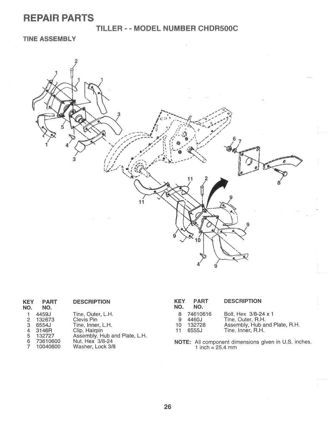 Poulan CHDR500C, 164744 manual 