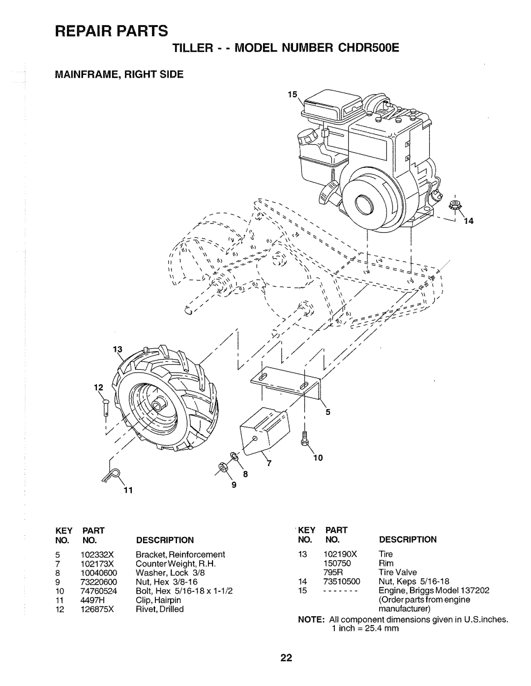 Poulan CHDR500E, 174222 manual 