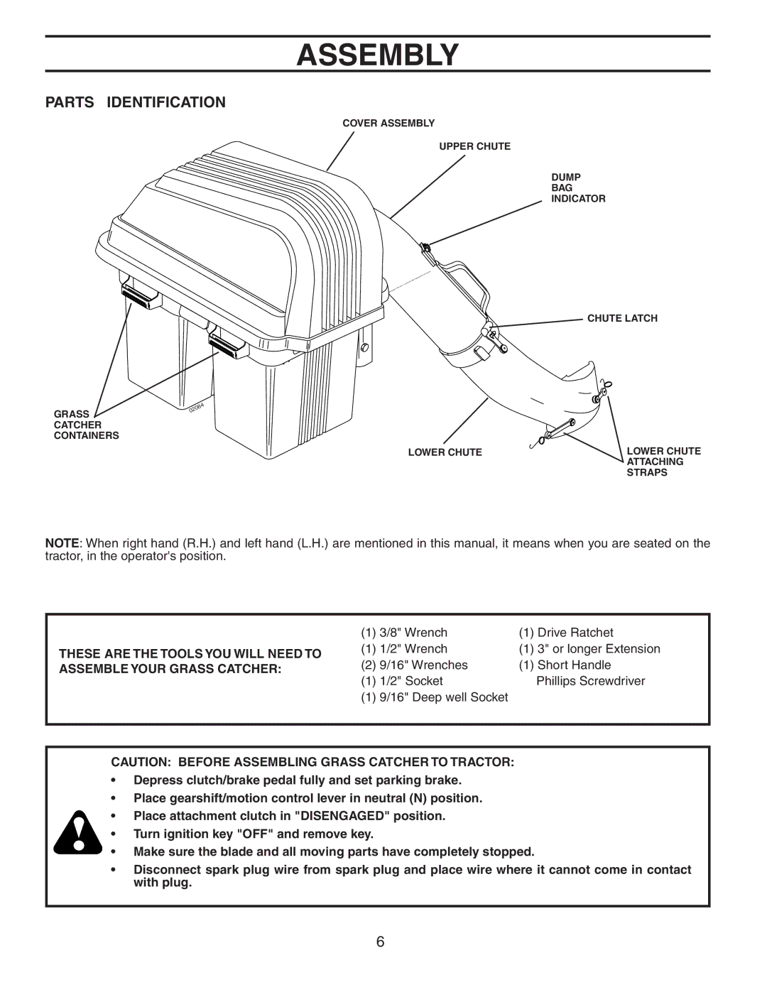 Poulan CL36A, 532175732, 954 12 00-93 owner manual Assembly, Parts Identification 