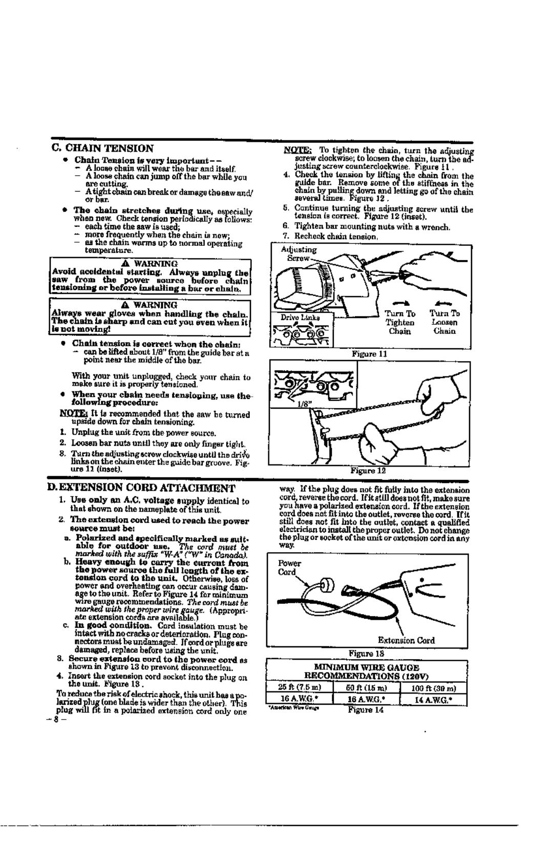 Poulan 1425, EL-14, EL-16, 1420-952801952 manual 