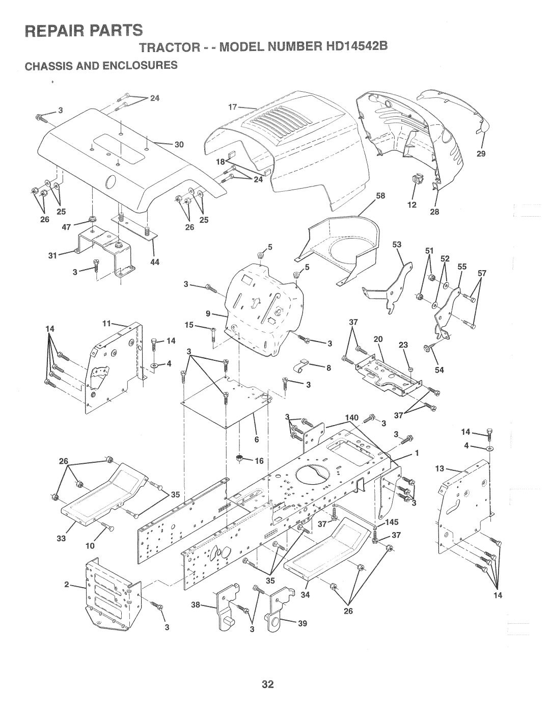 Poulan HD14542B, 168191 manual 