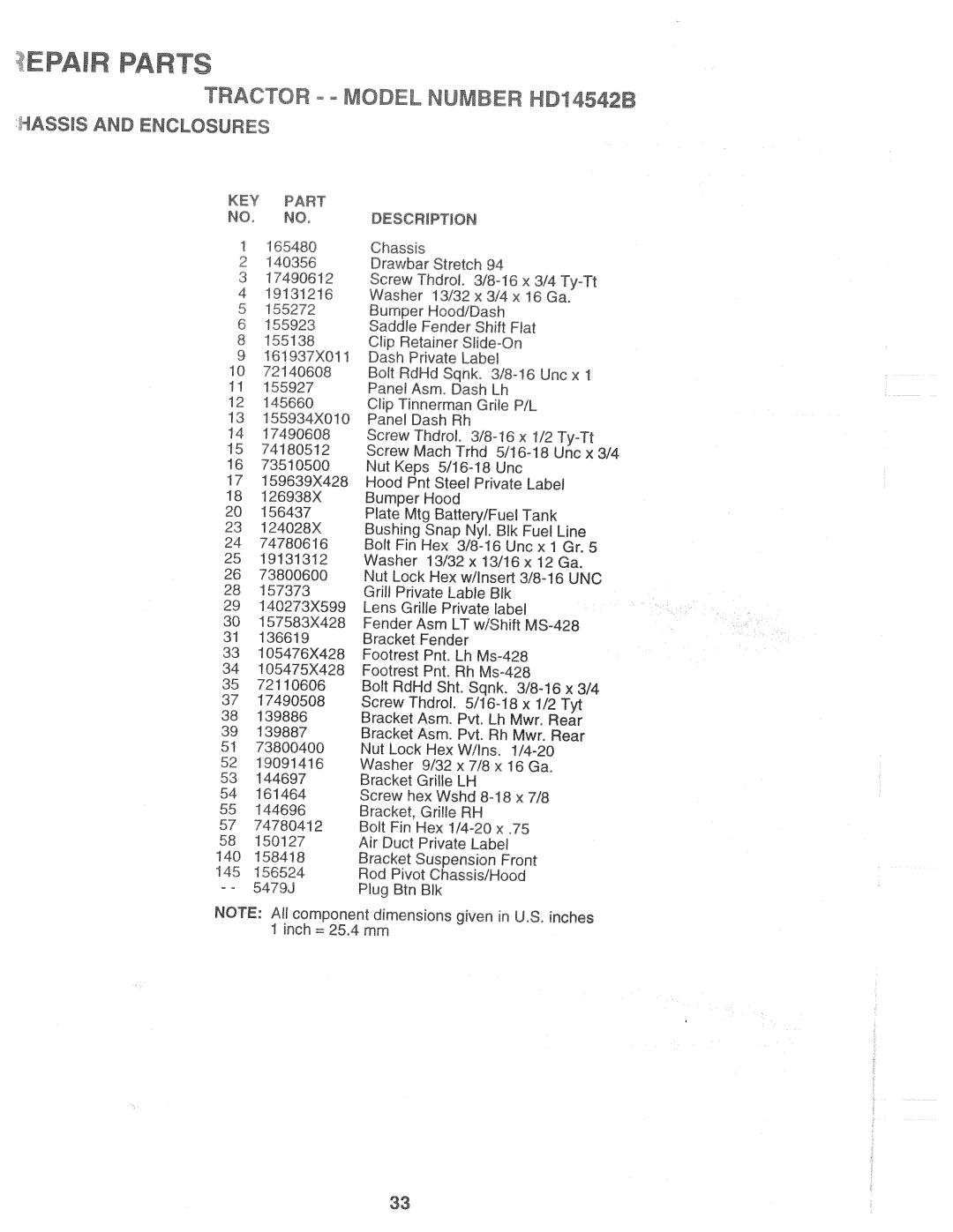 Poulan 168191, HD14542B manual 