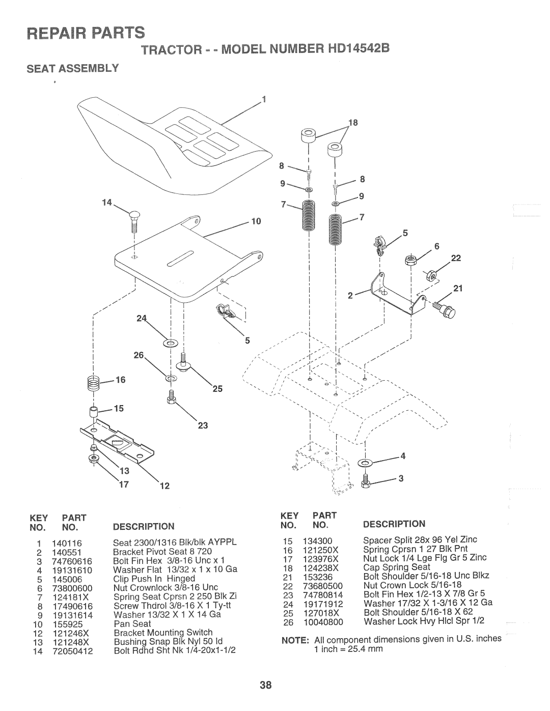 Poulan HD14542B, 168191 manual 