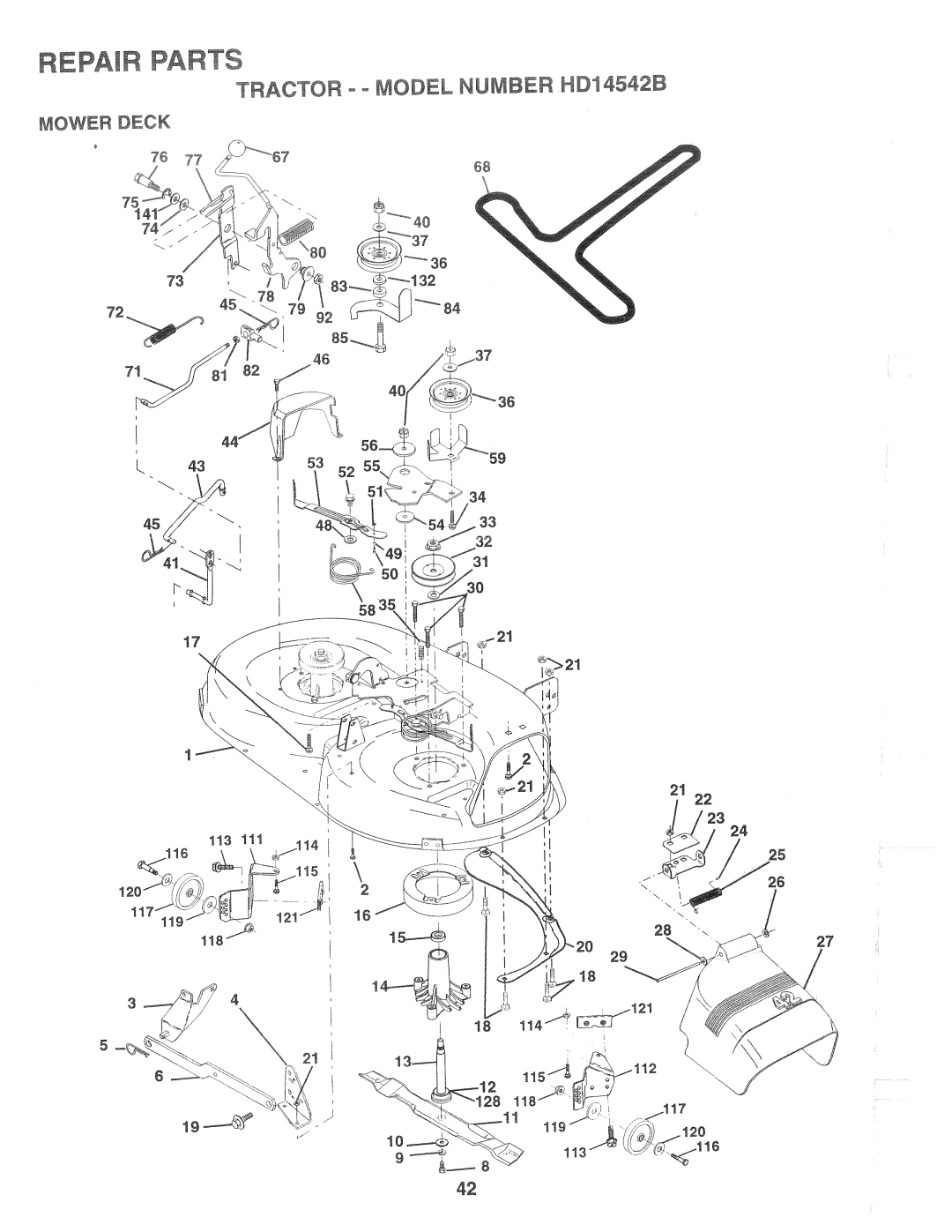 Poulan HD14542B, 168191 manual 