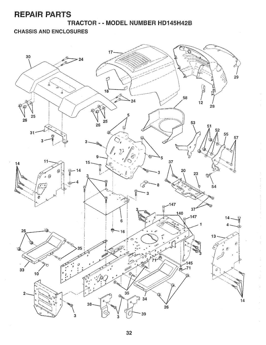 Poulan HD145H42B, 159699 manual 