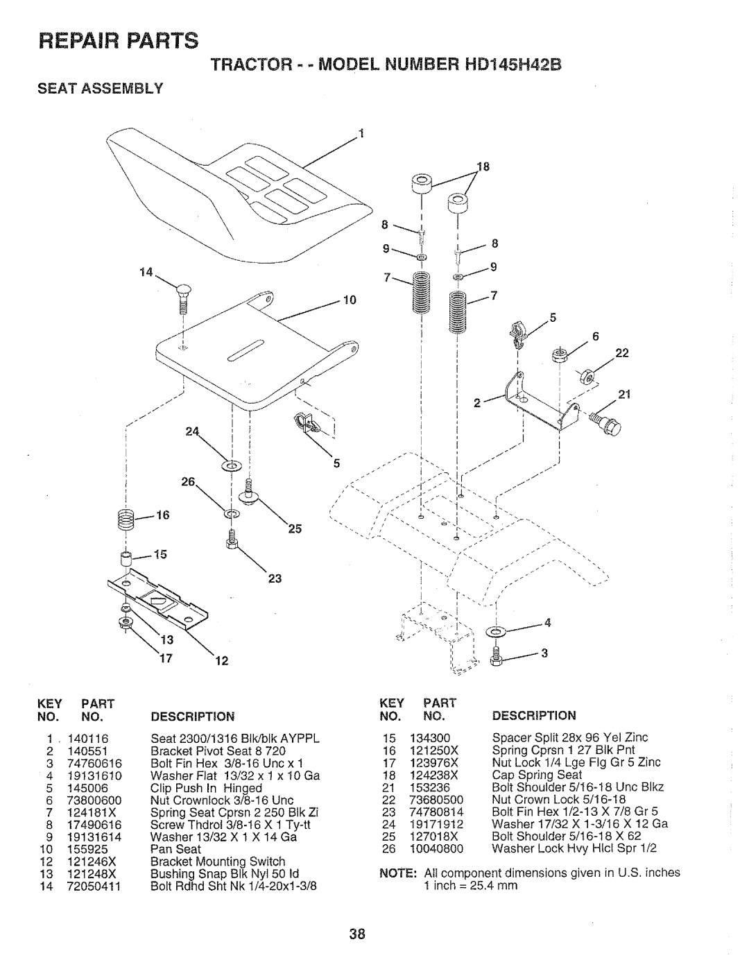 Poulan HD145H42B, 159699 manual 