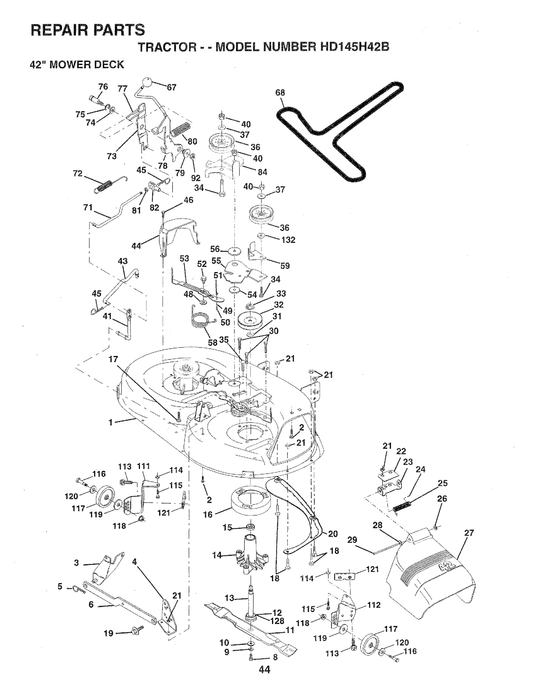 Poulan HD145H42B, 159699 manual 