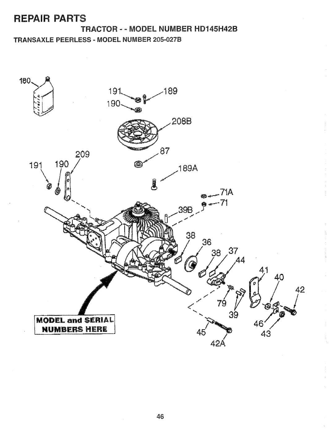 Poulan HD145H42B, 159699 manual 