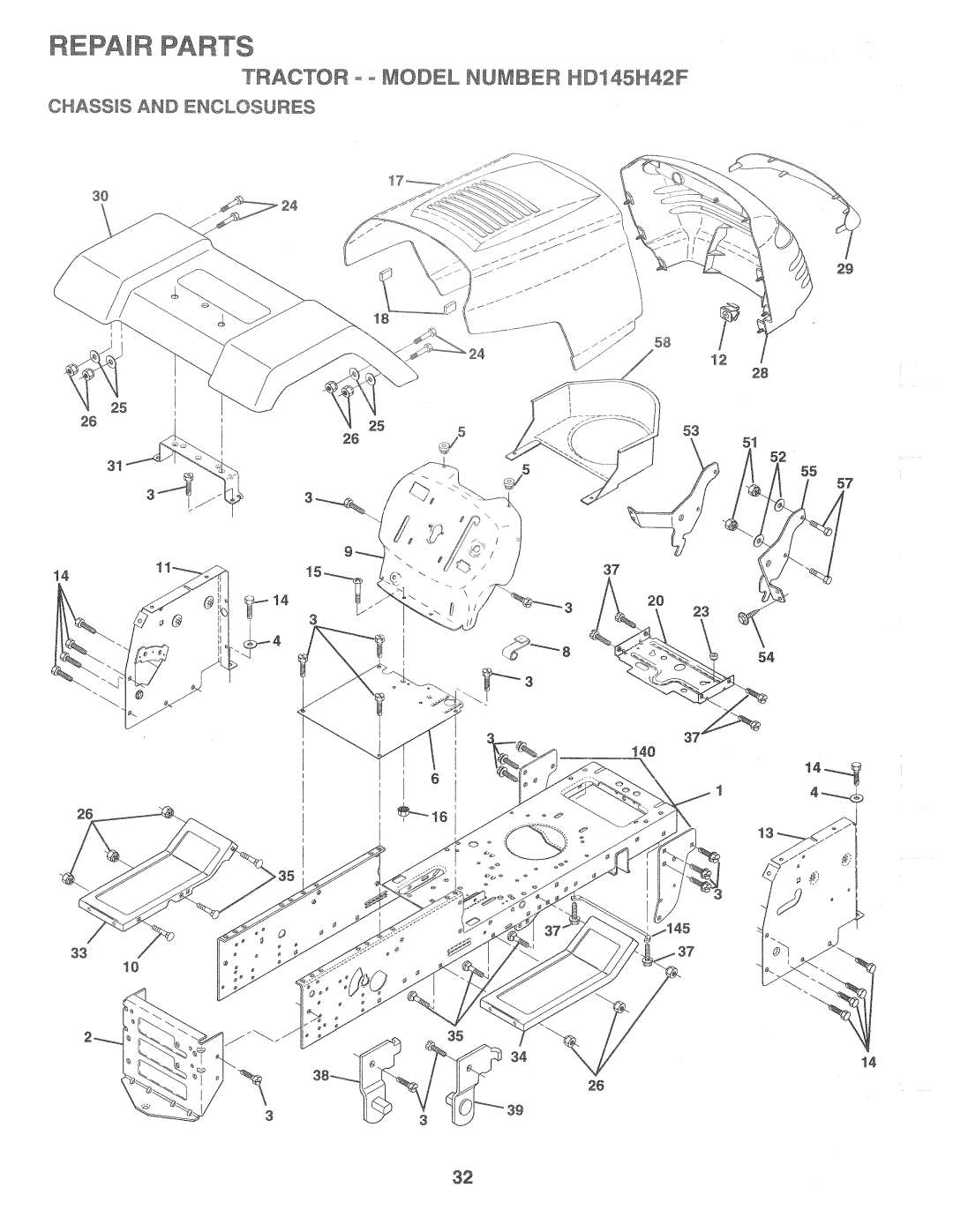 Poulan HD145H42F, 161491 manual 