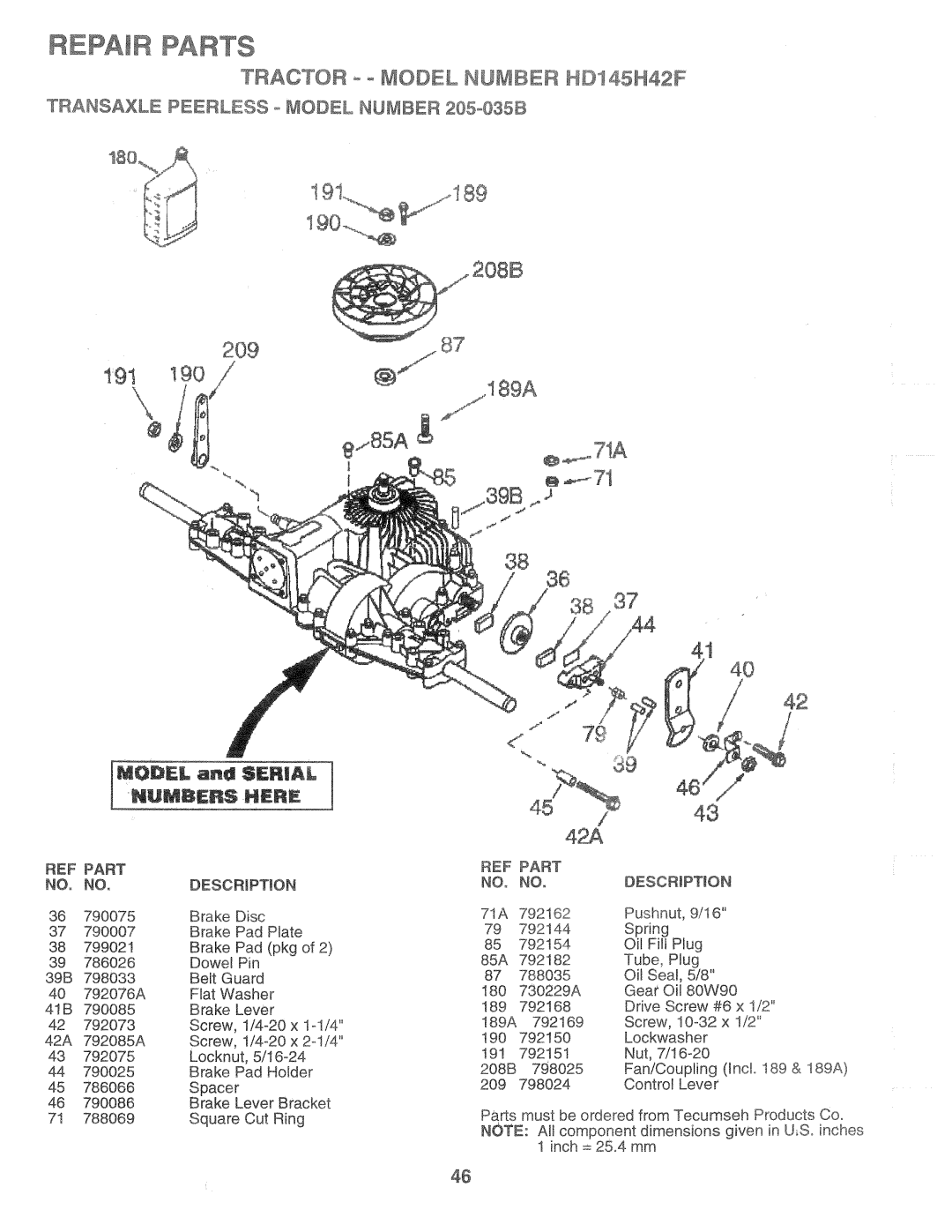 Poulan HD145H42F, 161491 manual 