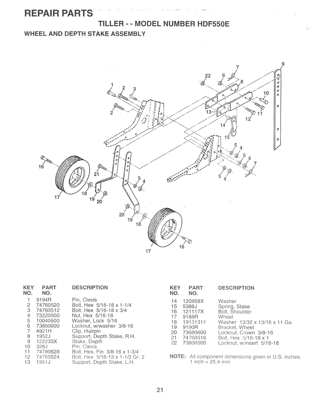 Poulan 161673, HDF550E manual 