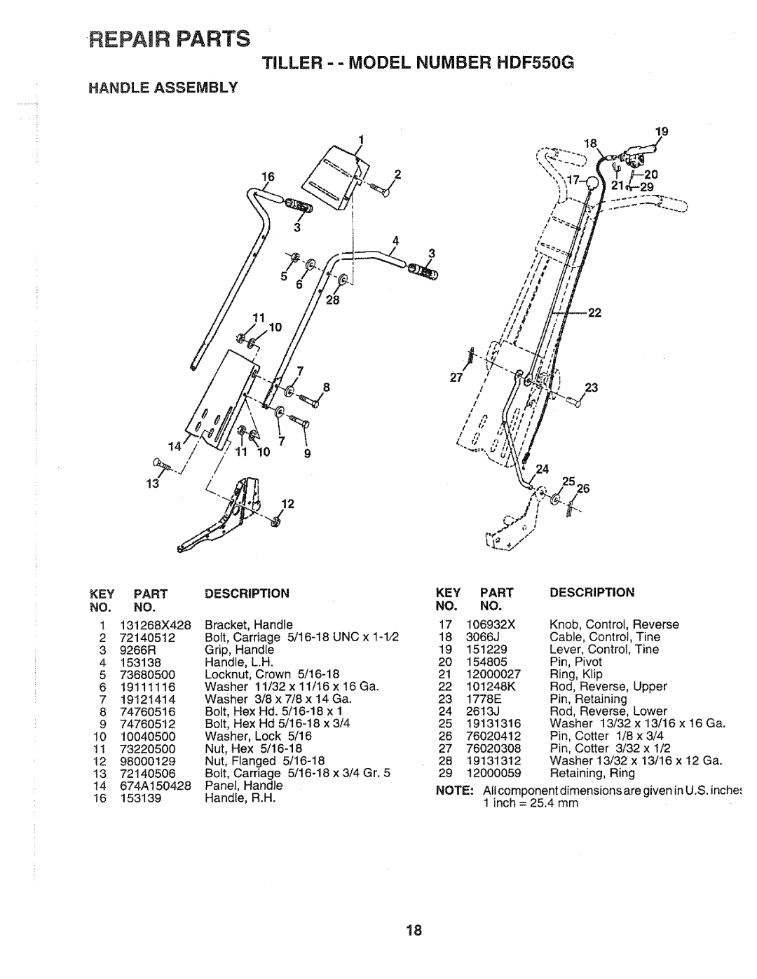 Poulan HDF550G, 164778 manual 