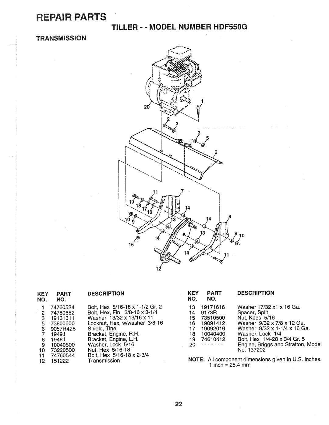 Poulan HDF550G, 164778 manual 