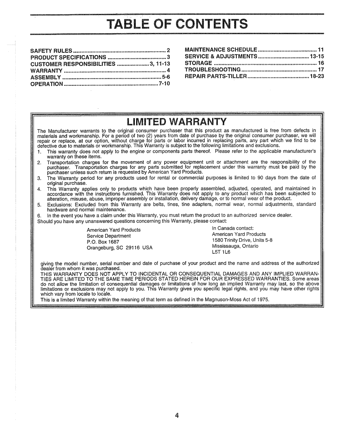 Poulan HDF550G, 164778 manual 