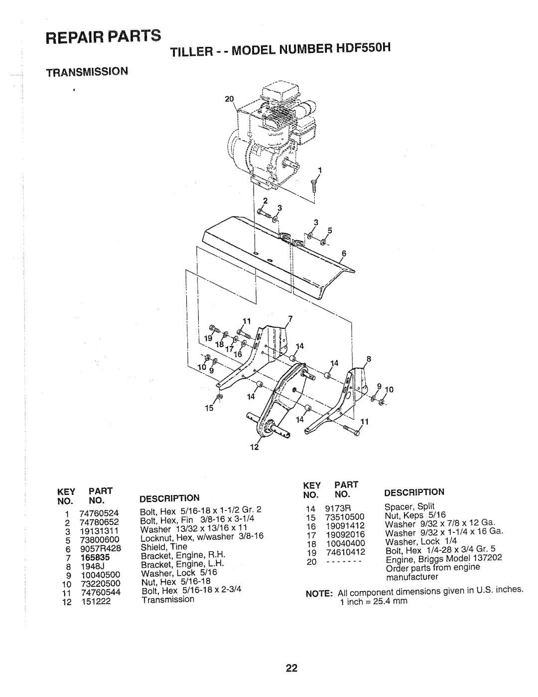 Poulan HDF550H, 167575 manual 