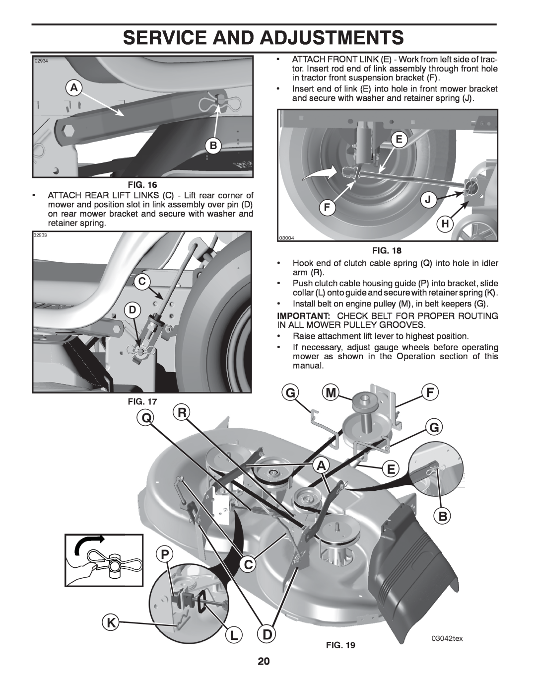 Poulan pb19546lt manual G Mf, A E B C, Service And Adjustments 